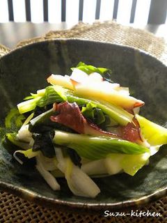 うるいとたことわかめの酢みそ和え-レシピのメイン写真