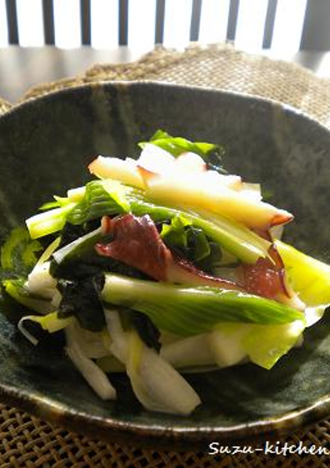 うるいとたことわかめの酢みそ和え-レシピのメイン写真