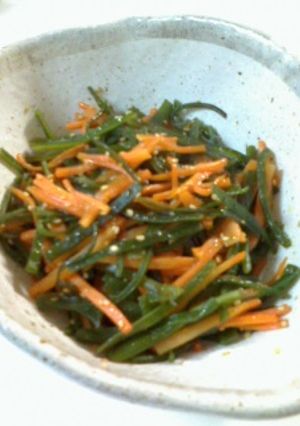 簡単★茎わかめとにんじんのきんぴら-レシピのメイン写真