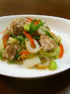 白菜と鶏肉のすだち酢ドレッシング和え-レシピのメイン写真
