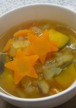 ☆かぼちゃとにんじんのカレースープ☆-レシピのメイン写真