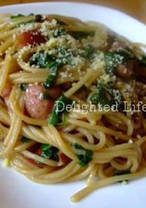 クリームチーズ風味の和風パスタ-レシピのメイン写真