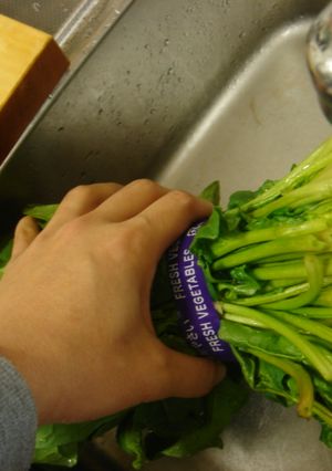 ほうれん草の洗い方-レシピのメイン写真