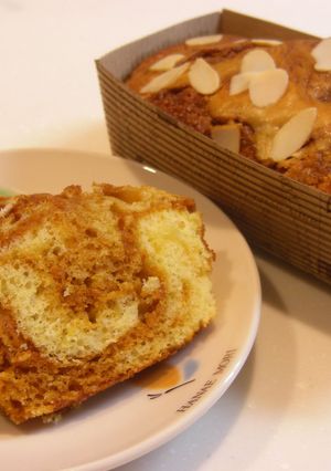 ＨＭでキャラメルマーブルパウンドケーキ♡-レシピのメイン写真