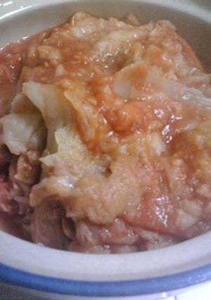 超簡単！煮るだけ白菜のトマトＪ鍋〜-レシピのメイン写真