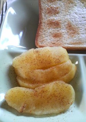 レンジdeリンゴグラッセ-レシピのメイン写真