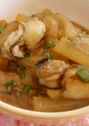 大根と牡蠣の炒め煮-レシピのメイン写真