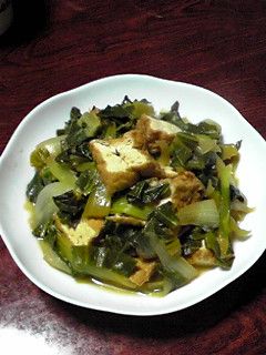チンゲンサイと厚揚げの煮物-レシピのメイン写真