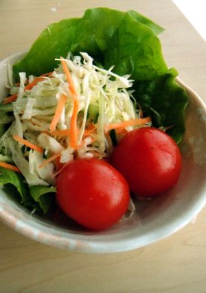 サラダに付け合せに☺虹色の千切りキャベツ-レシピのメイン写真