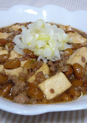 豆腐と納豆の甘口麻婆-レシピのメイン写真