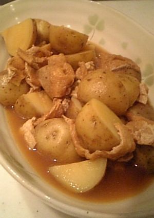 ほっこり♪新じゃがと油揚げの煮物-レシピのメイン写真