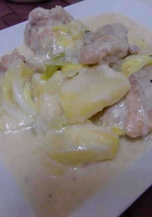 ☆鶏肉とキャベツのチーズクリーム煮☆-レシピのメイン写真