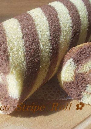 ✿ストライプロールケーキ✿-レシピのメイン写真