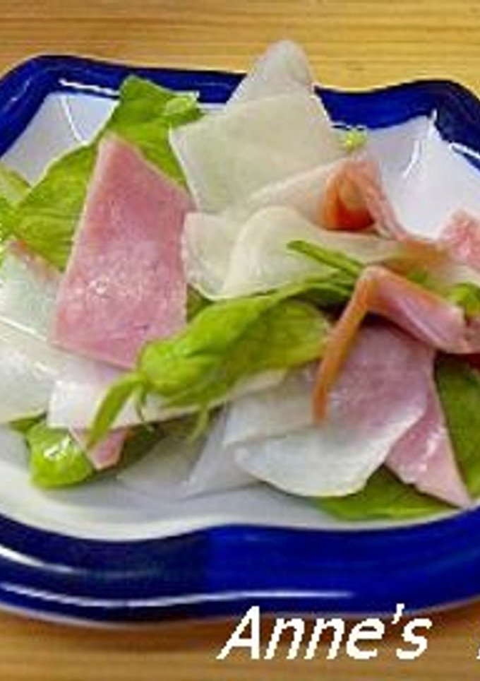 超簡単！かぶとハムとレタスのサラダ-レシピのメイン写真