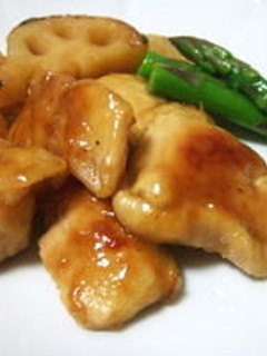 鶏むね肉と蓮根☆とろ~り甘酢醤油煮-レシピのメイン写真