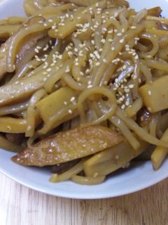 メンマとさつま揚げの炒め物-レシピのメイン写真