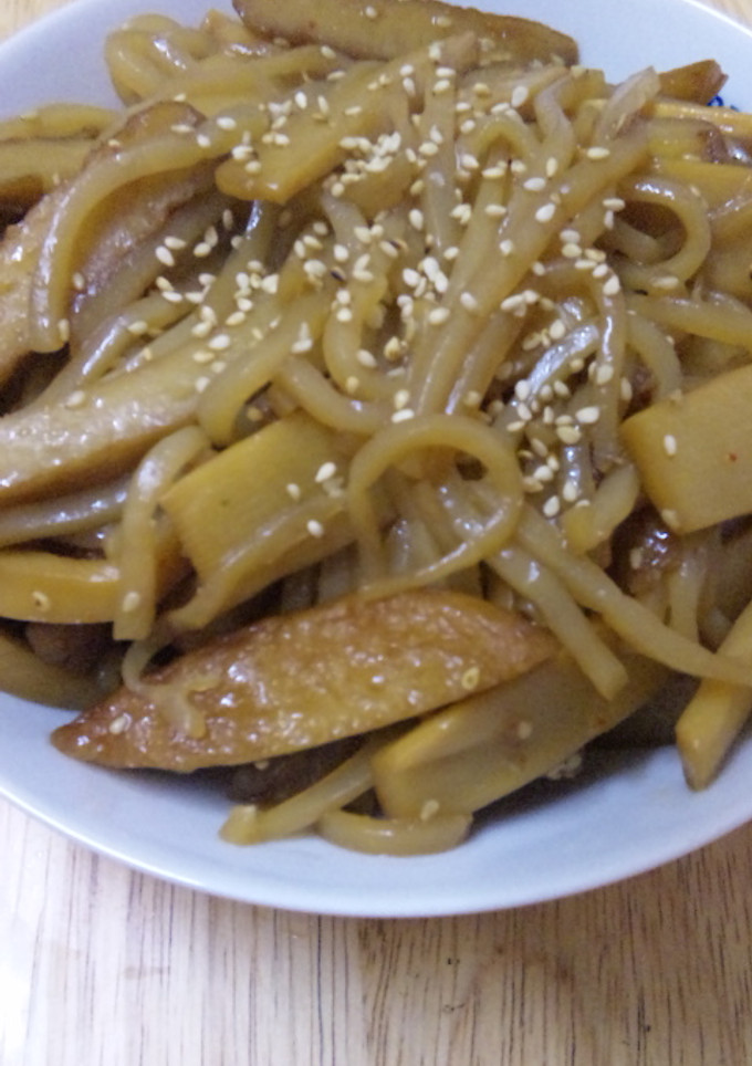 ﾒﾝﾏとさつま揚げの炒め物-レシピのメイン写真