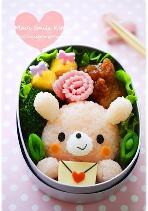 バレンタインに♡うさぎちゃん＊キャラ弁-レシピのメイン写真