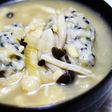 納豆ときのこのすいとん。