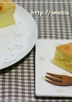 水切りヨーグルトdeスフレチーズケーキ♪-レシピのメイン写真