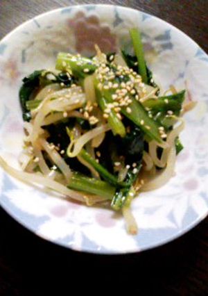 もやしと小松菜のにんにく和えナムル-レシピのメイン写真