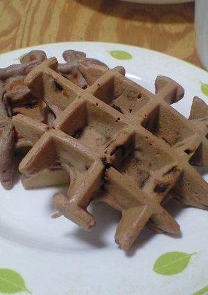 チョコチップ＊アメリカンワッフル-レシピのメイン写真