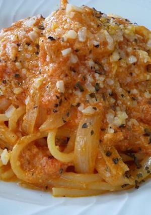 かにの トマトクリームスパゲッティ-レシピのメイン写真