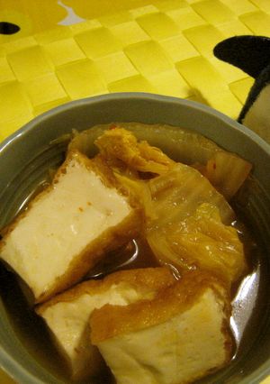 簡単☆白菜と厚揚げの韓国風炊いたん-レシピのメイン写真
