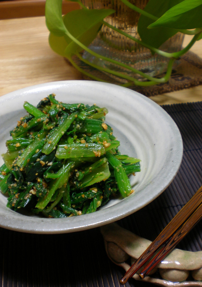 ☆ほうれん草と春菊の節分お豆和え☆-レシピのメイン写真