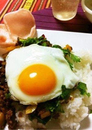 簡単タイ風バジルご飯(ガパオ)-レシピのメイン写真