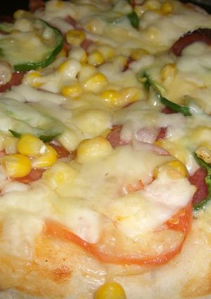 【Pizza】盛り上る生地厚ふんわりピザ-レシピのメイン写真