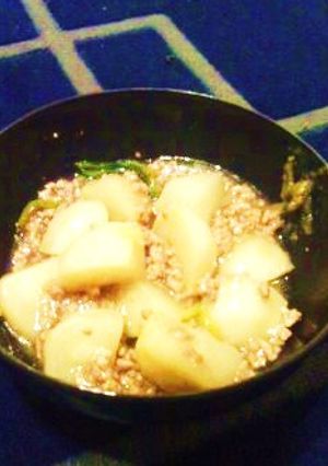 素材を味わう～かぶの肉味噌あんかけ～-レシピのメイン写真