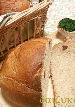 天然酵母♪まーるい黒糖胚芽パン-レシピのメイン写真
