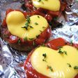 お弁当に★ミニハンバーグdeピザ風焼き♥