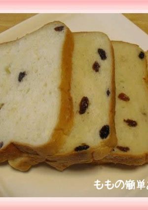簡単☆早焼きもちもちレーズン食パン♪-レシピのメイン写真