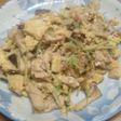 ささげ菜とエリンギのたまご炒め