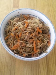 ご飯がすすむ!牛ごぼうの甘辛煮-レシピのメイン写真