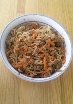 ご飯がすすむ！牛ごぼうの甘辛煮-レシピのメイン写真