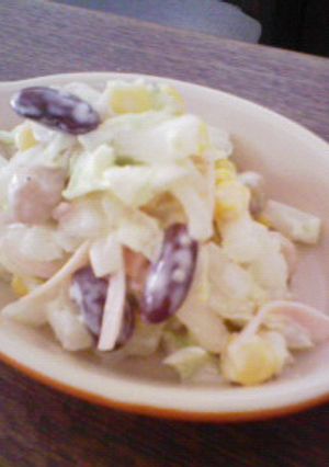 白菜と豆のコールスローサラダ-レシピのメイン写真