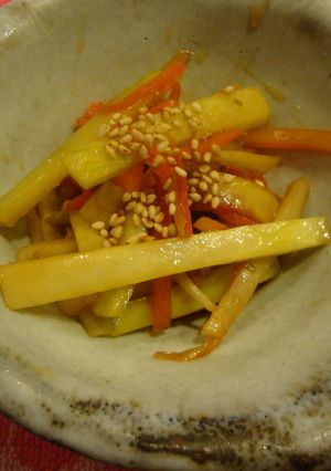 簡単＆節約　大根のかわの甘辛炒め-レシピのメイン写真