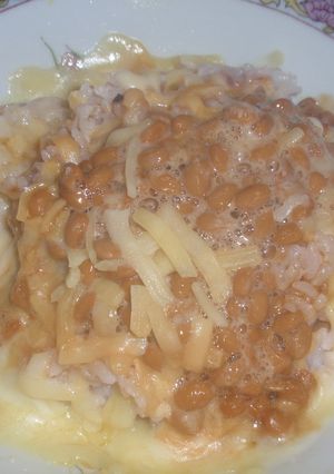 一人ランチに。納豆チーズ丼-レシピのメイン写真