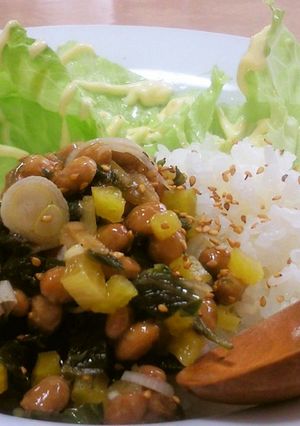 一人ランチ・おいしい納豆プレート-レシピのメイン写真