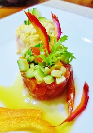 前菜　マグロのワインビネガーマリネ-レシピのメイン写真