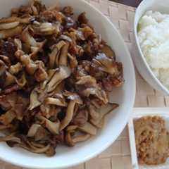 豚肉とキノコの炒め物！（ハラペコ仕様）-レシピのメイン写真