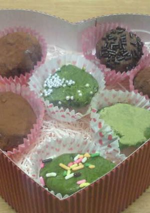カカオトリュフと抹茶トリュフ-レシピのメイン写真