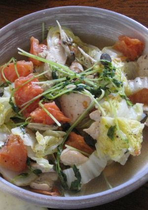 トリムネと白菜のトマト蒸し チーズ風味-レシピのメイン写真