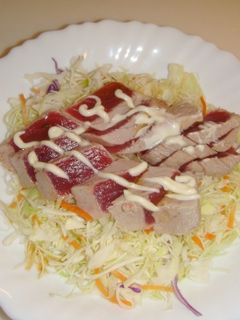 【副菜】鮪の霜降りサラダ-レシピのメイン写真
