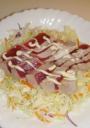 【副菜】鮪の霜降りサラダ-レシピのメイン写真