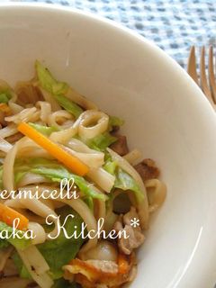 パパッと!残り野菜で焼きビーフン-レシピのメイン写真