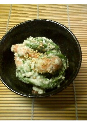 もうすぐ春♪こごみと海老の白あえ-レシピのメイン写真
